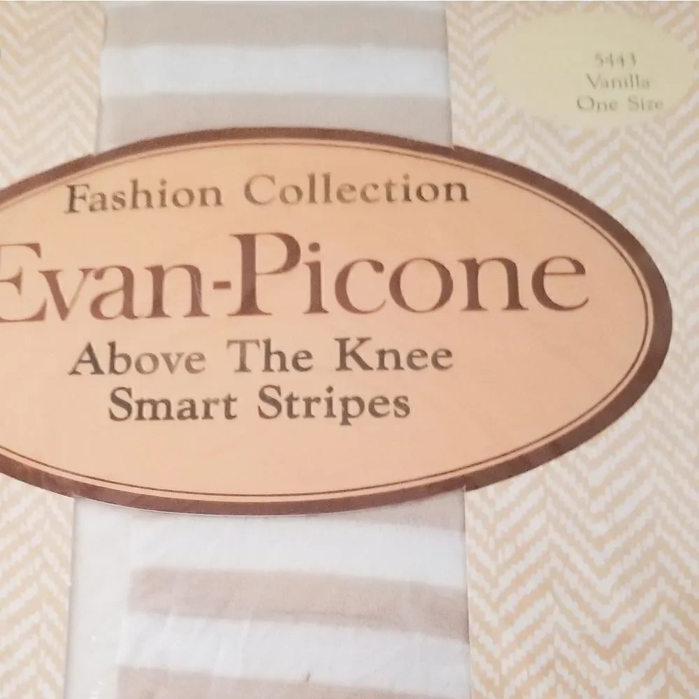 Evan Picone above the knee vanilla stripe